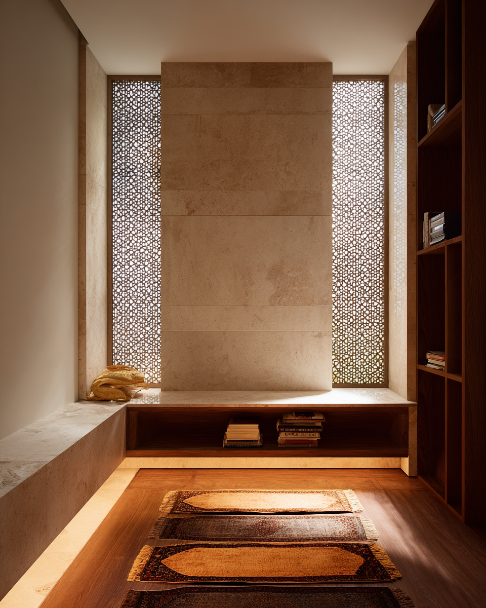 Saha House prayer niche